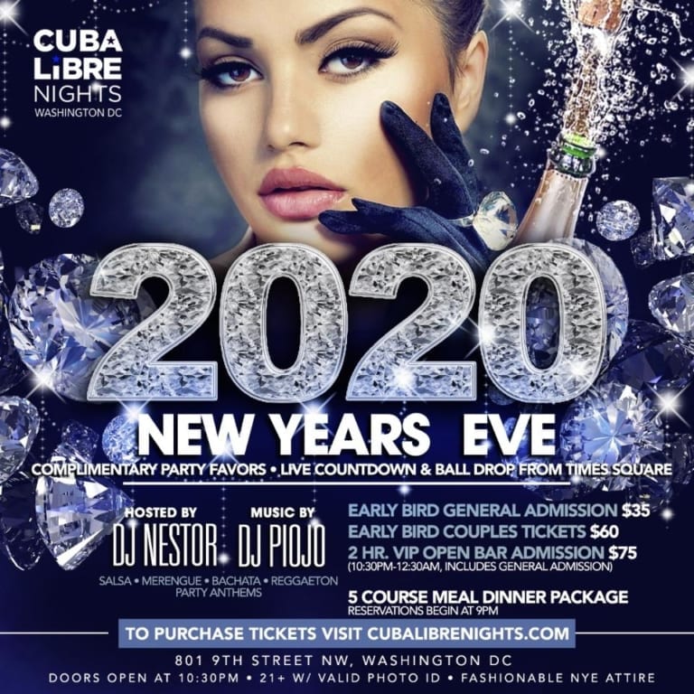 Cuba Libre New Years Eve Washington DC – Go Gurlz Entertainment